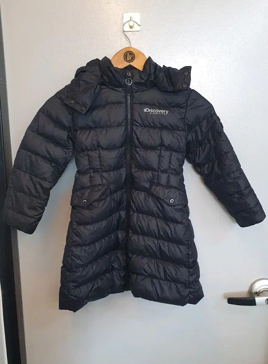 キッズ ブラック ダウンジャケット ロング丈 120