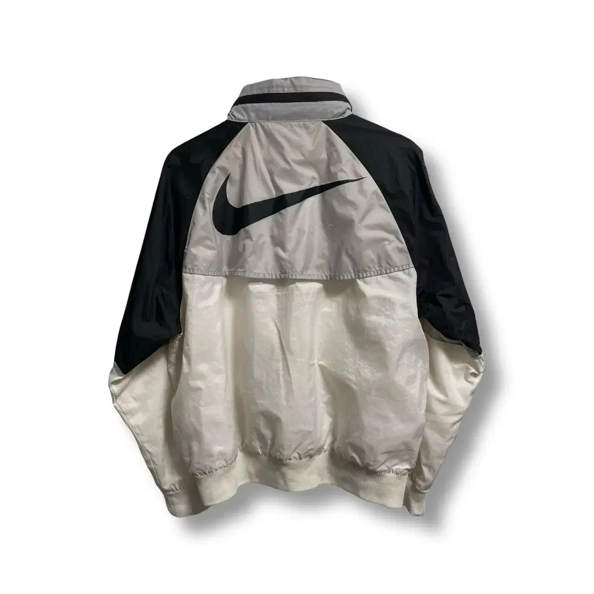 M NIKE ウィンドブレーカー ジャケット ブラック/アイボリー ナイキ