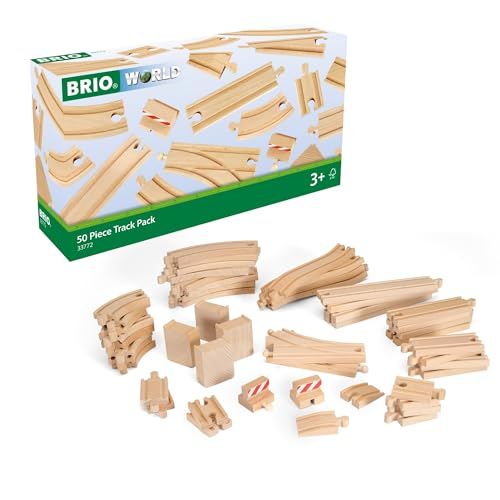 BRIO ブリオ 50ピース追加レールセット 33772 対象年齢 3歳~ おもちゃ 玩具 木製おもちゃ 木製レールセット プレゼント | e 500 d 4 75
