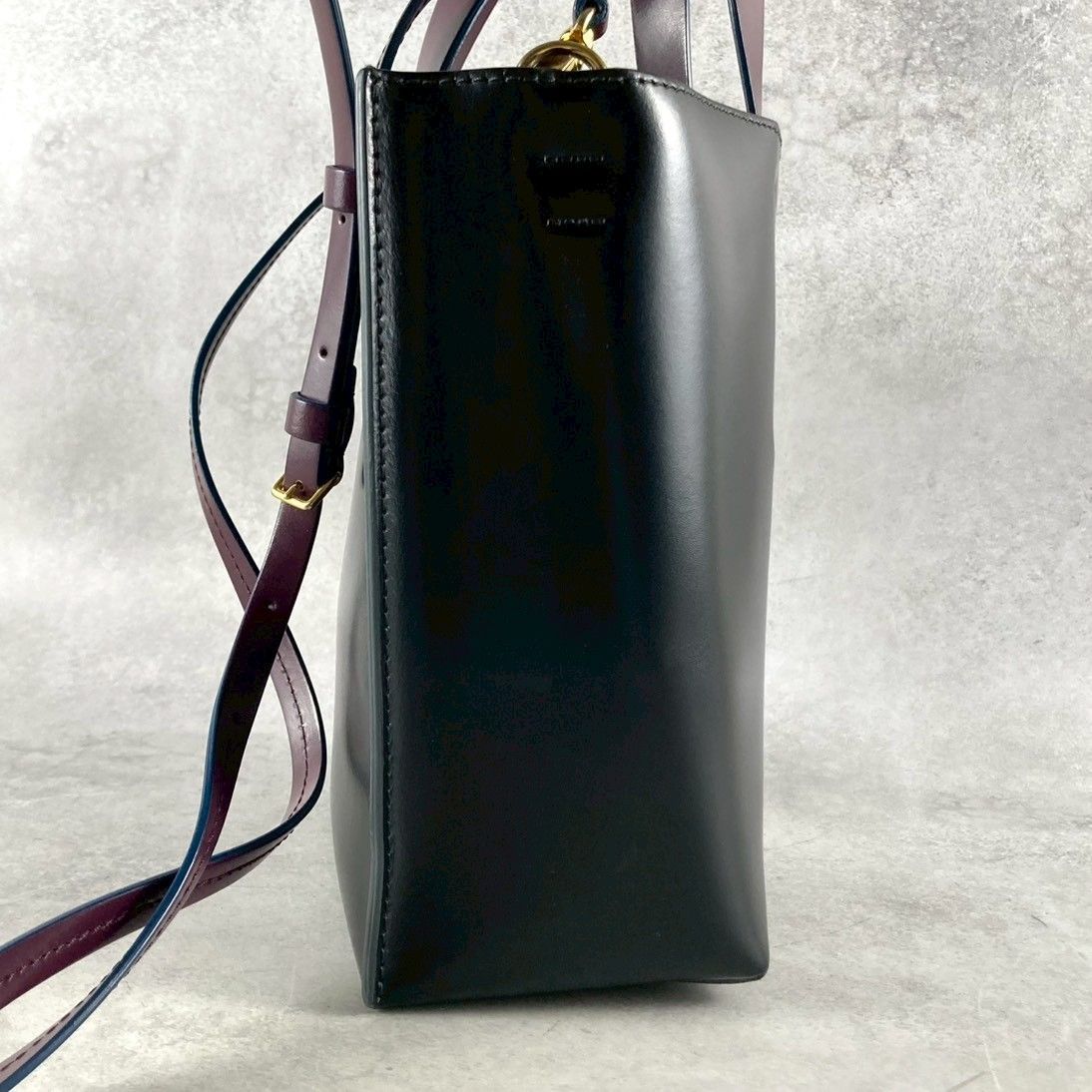 極美品 マルニ MUSEO 2way ショルダー トート ハンド バッグ 黒 極美品 マルニ MUSEO 2way ショルダー トート ハンド バッグ 黒 MARNI