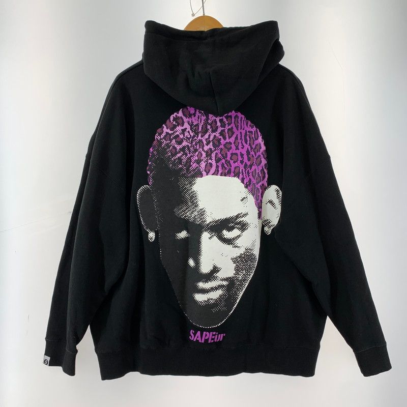 中古品】 SAPEUR PURPLE LEOPARD HEAD HOODIE サプール 【142-251211