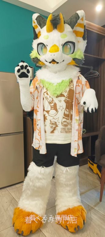 ドラゴン 着ぐるみ ケモノ体 フルスーツ セット 全頭ヘッド ファースーツ ぬいぐるみ コスプレ コスチューム