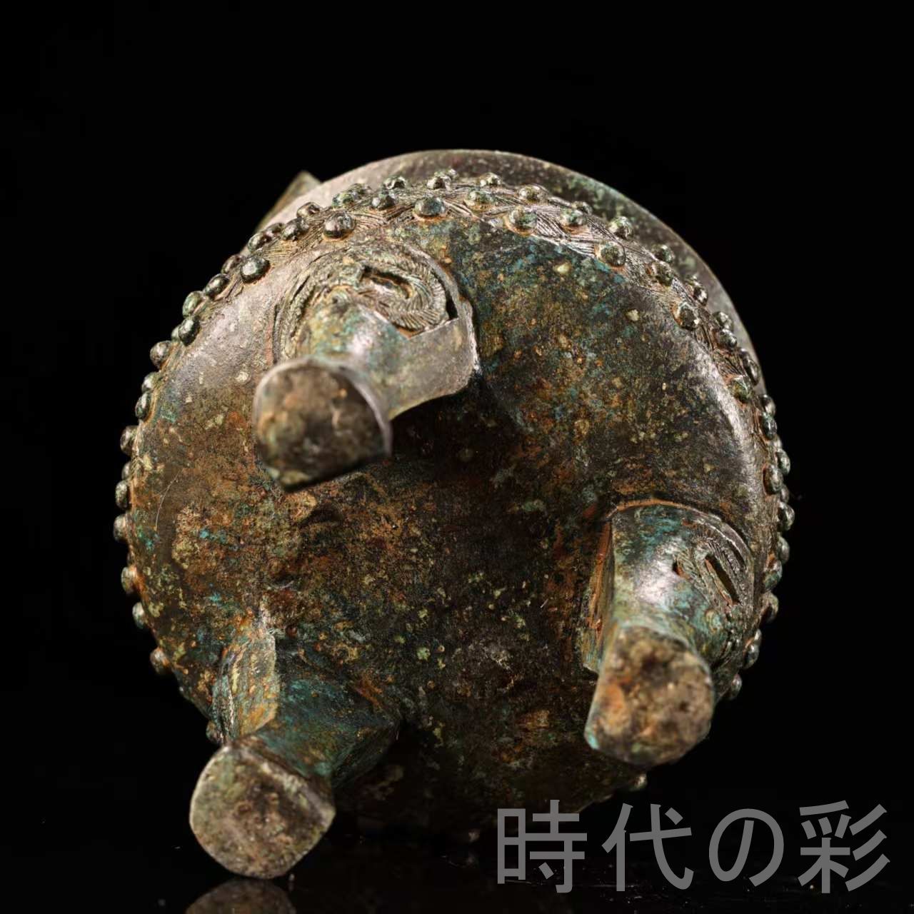 中国古美術 旧蔵『漢代 青銅鼎』高古青銅器 唐物 文房置物 賞物 骨董品