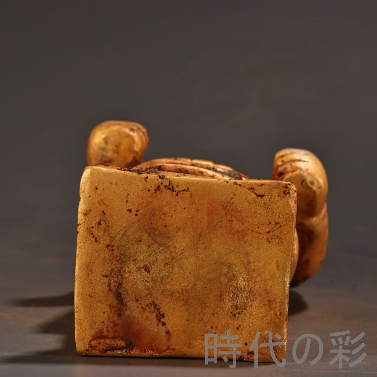 中国古美術 旧蔵『白玉彫刻 站人勇人物』古玉彫刻 唐物 文房置物 賞物