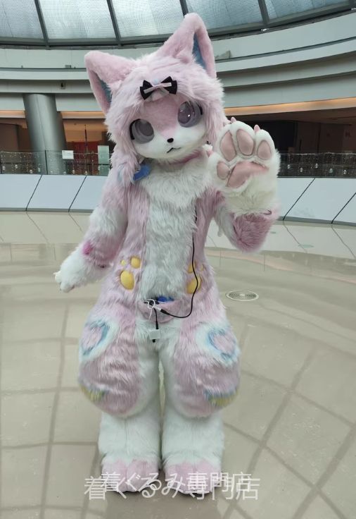 兎 ぐるみ ケモノ体 フルスーツ セット 全頭ヘッド ファースーツ ぬいぐるみ コスプレ コスチューム