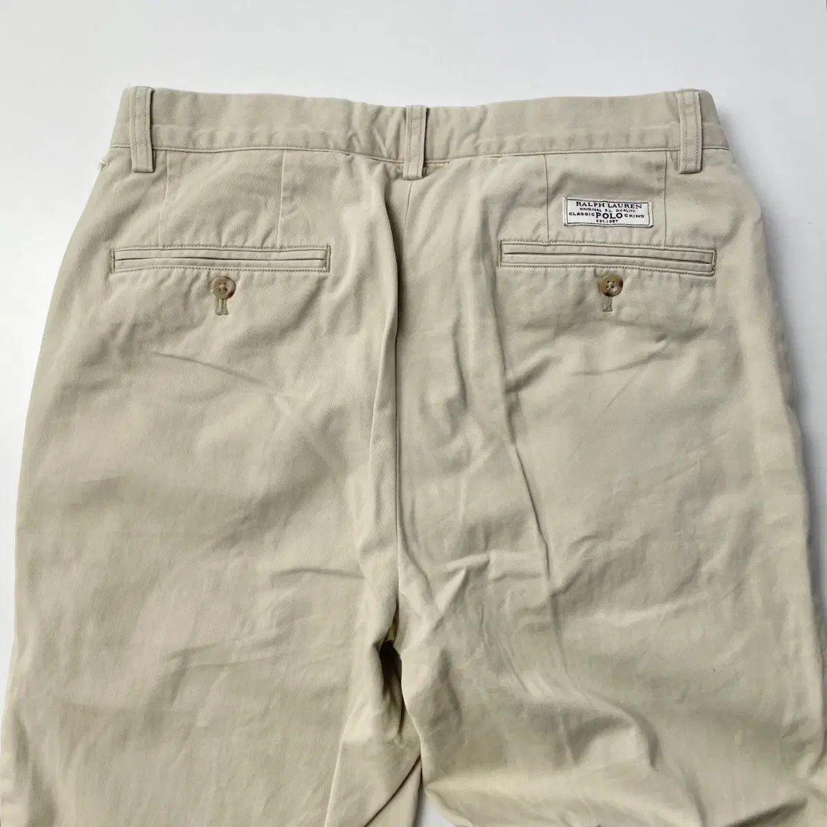ポロ ラルフローレン ベージュ コットン パンツ チノパンツ 30インチ