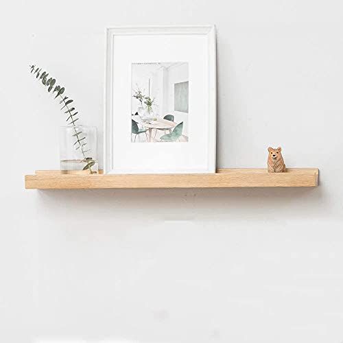 ウォールシェルフ 木製壁棚 壁付け棚 壁かけ棚 飾棚 壁収納 壁につけ棚 おしゃれ 簡単組立 壁掛けシェルフ 壁に付けられる棚 ナチュラル レトロ インテリア DIY 収納家具 01_ナチュラルｘオーク材 500*100*40 mm