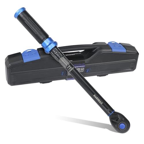 UYECOVEトルクレンチ 車 プレセット型 差込角12.7 mm 1|2インチ 20-220 N.m タイヤ交換 バイク用 自動車 エンジン 作業工具 オートバイ 機械の整備 高精度 ±3％ ダブル目盛り 左右回転 短い 72ギア 5°送り角 快速