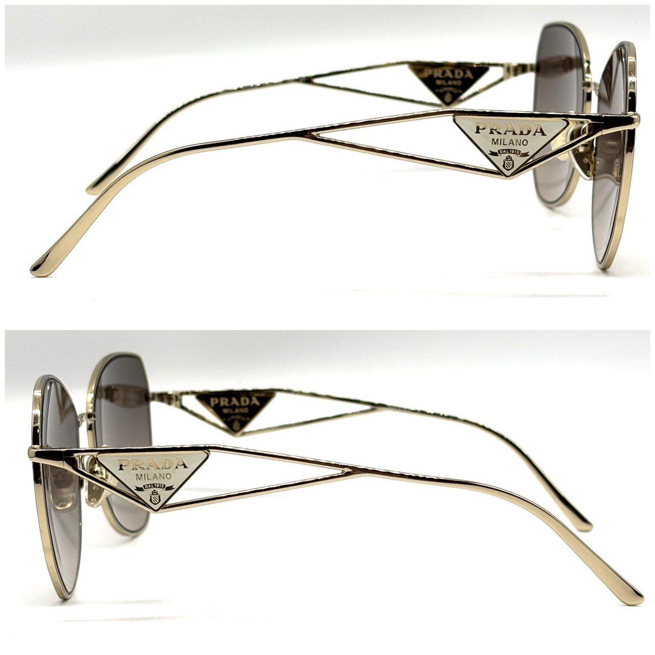 横顔を美しく魅せる】 PRADA プラダ サングラス トライアングルロゴ