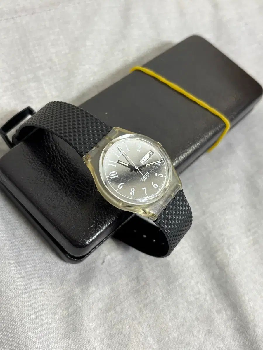 スウォッチ ヴィンテージ Tシャツ ブラック バンド