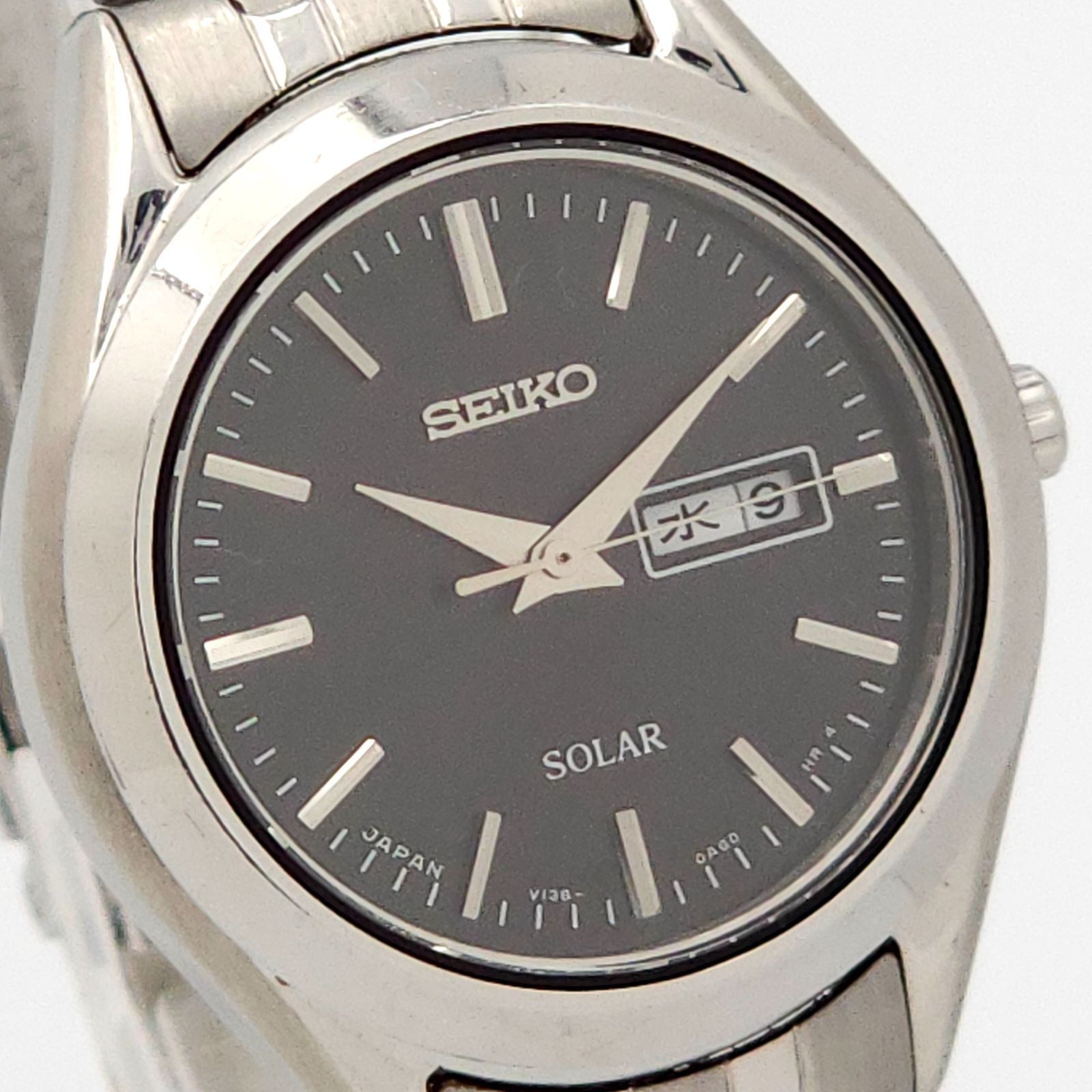 SEIKO セイコー V138-0AC0ソーラーQZ 動作品 - メルカリ