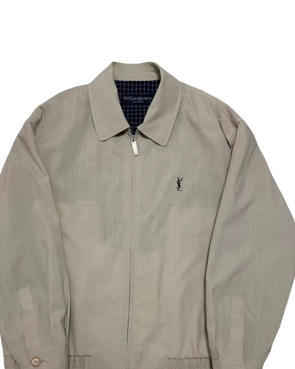 YVES SAINT LAURENT イヴ サンローラン ベージュ ブルゾン ジャケット