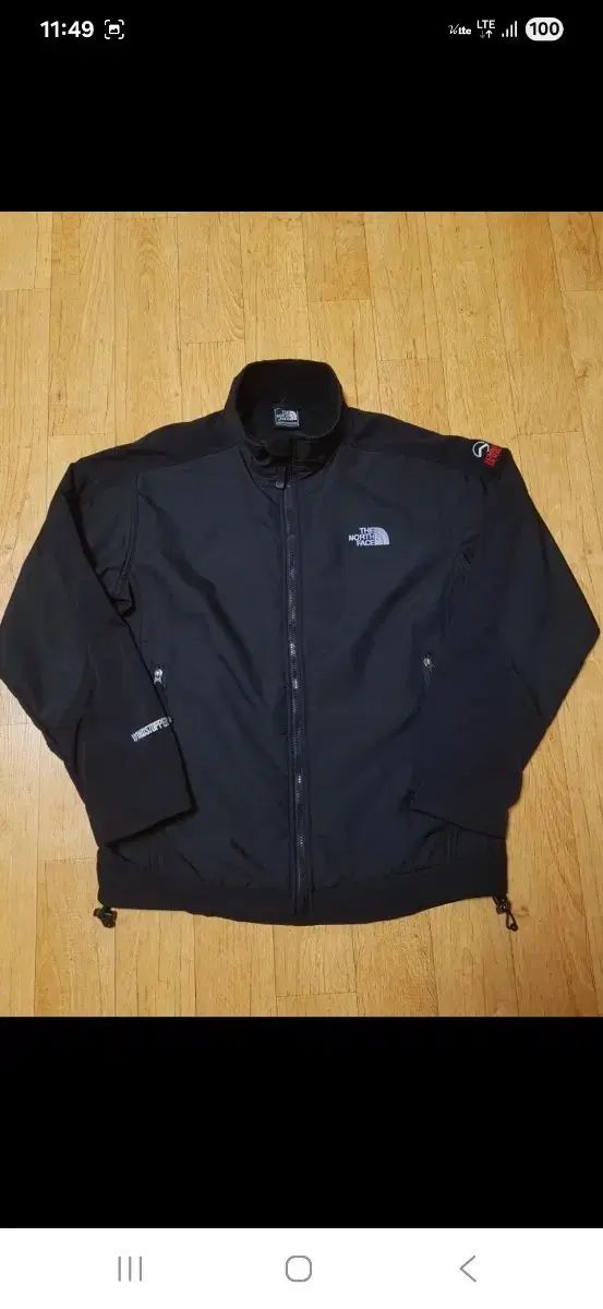 ほぼ THE NORTH FACE ザノースフェイス サミット ウィンドストッパー 起毛 ブラック ジャケット 100 105