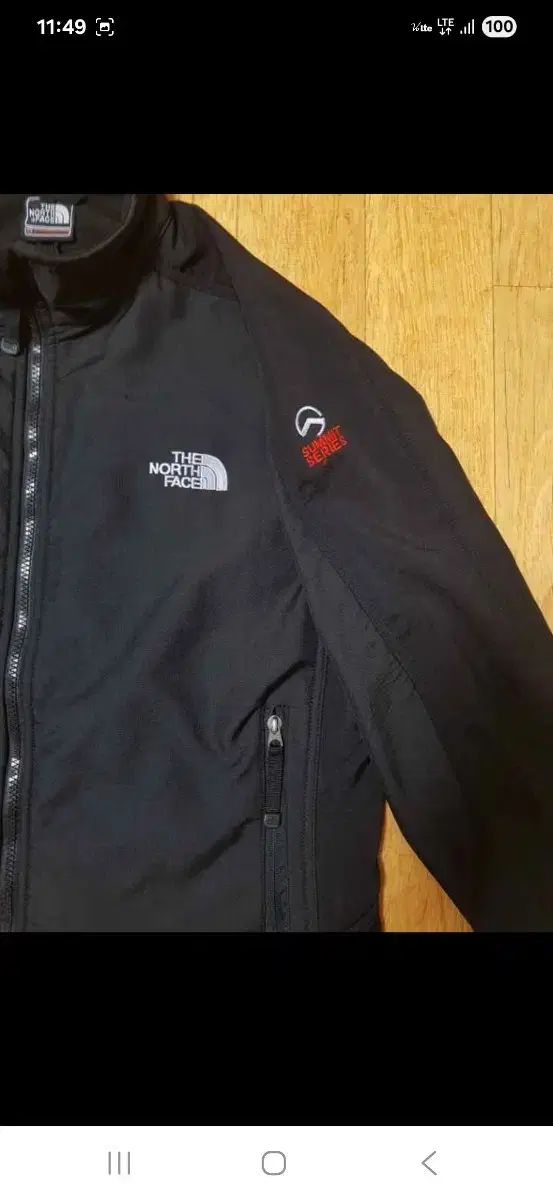 ほぼ THE NORTH FACE ザノースフェイス サミット ウィンドストッパー 起毛 ブラック ジャケット 100 105