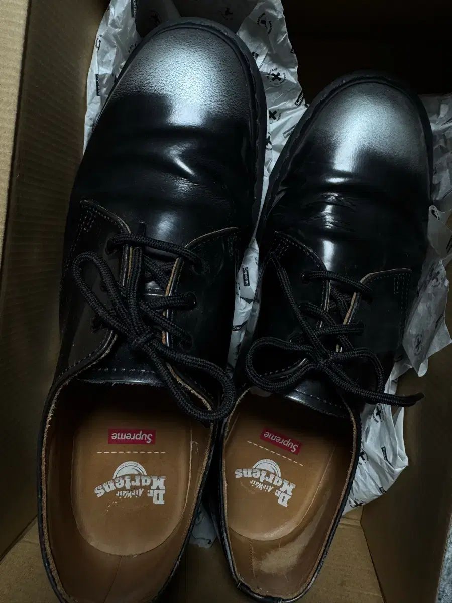 Supreme x DR MARTENS ドクターマーチン 1461 グレーシルバー 300 スポーツミックス ローファー 
