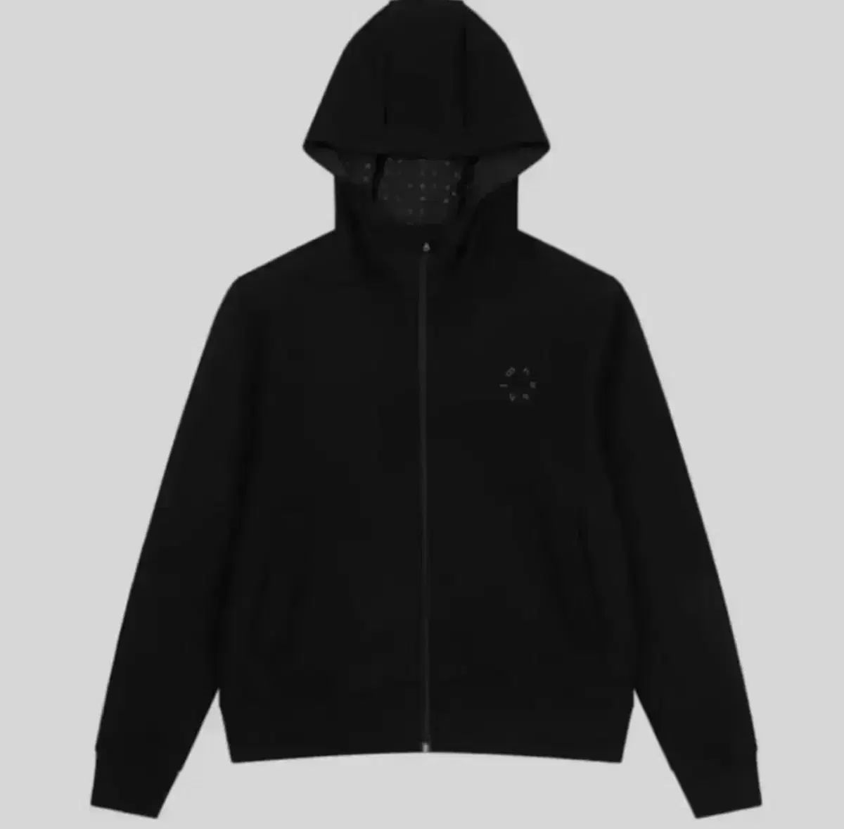 ドット フード ジップアップ ブラック