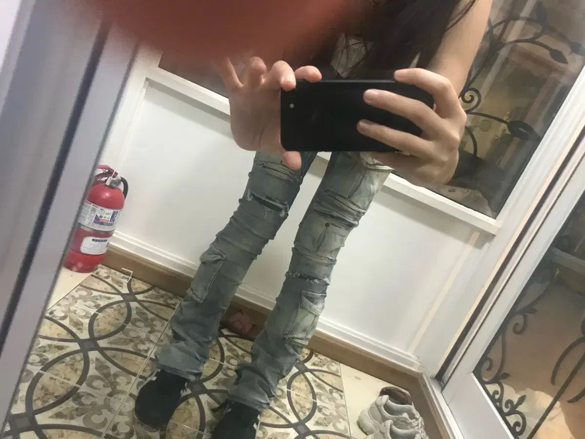 ayadz ヴィンテージ デザインテープ デニム