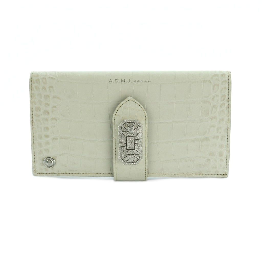 ADMJ アクセソワ Accessoires De Mademoiselle 長財布 小銭入れ 型押し