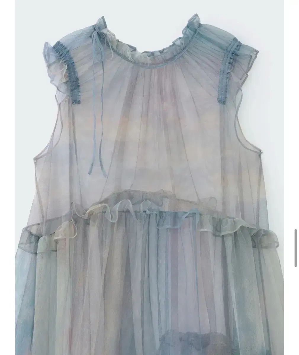 コスモス メッシュ リーフ フリル ドレス zinlloi X CSMS