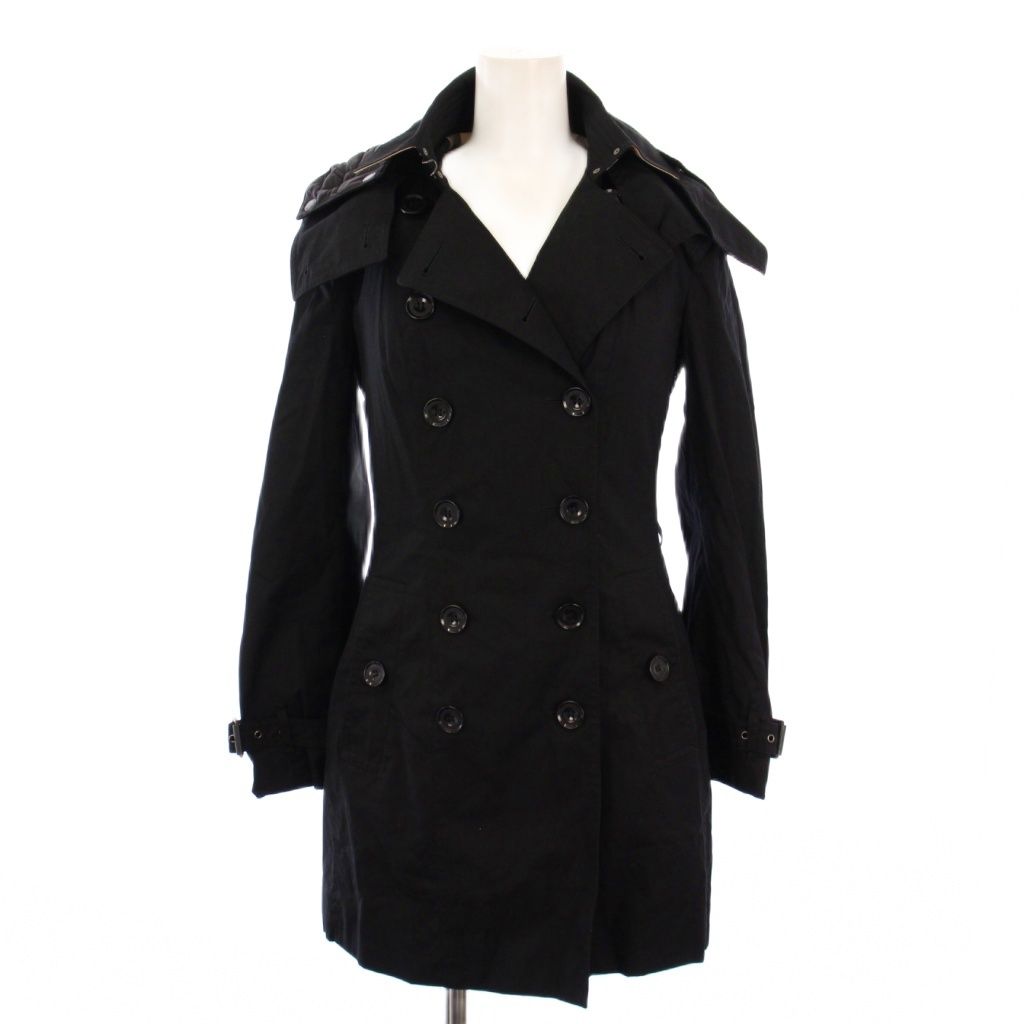 バーバリー BURBERRY トレンチコート ミドル丈 フード 中綿ライナー  