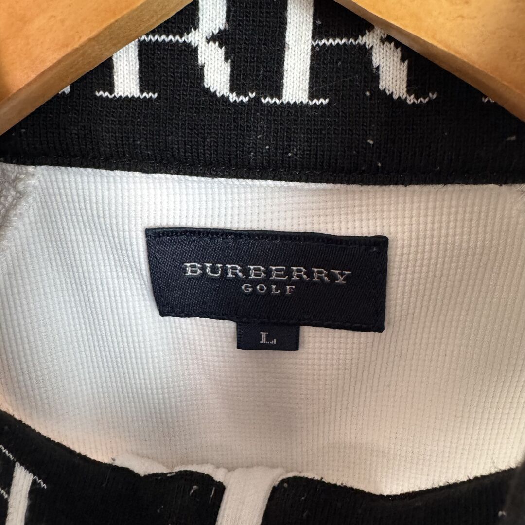 BURBERRY GOLF バーバリーゴルフ ハーフジップ カットソー ロゴ刺繍
