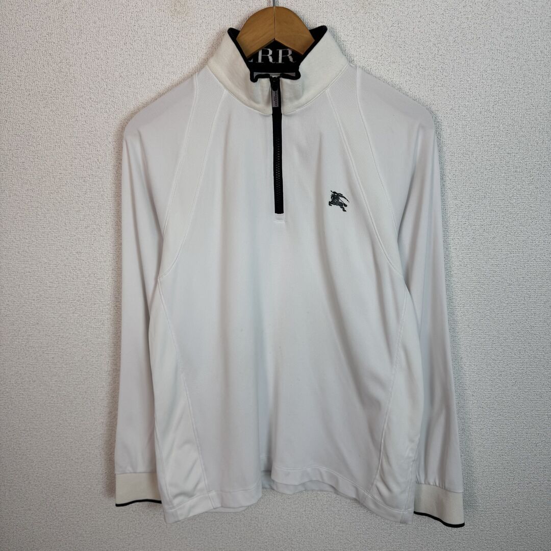 BURBERRY GOLF バーバリーゴルフ ハーフジップ カットソー ロゴ刺繍