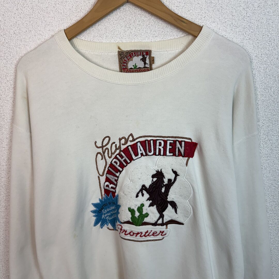 90s CHAPS RALPH LAUREN チャップス ラルフローレン スウェット ロゴ 