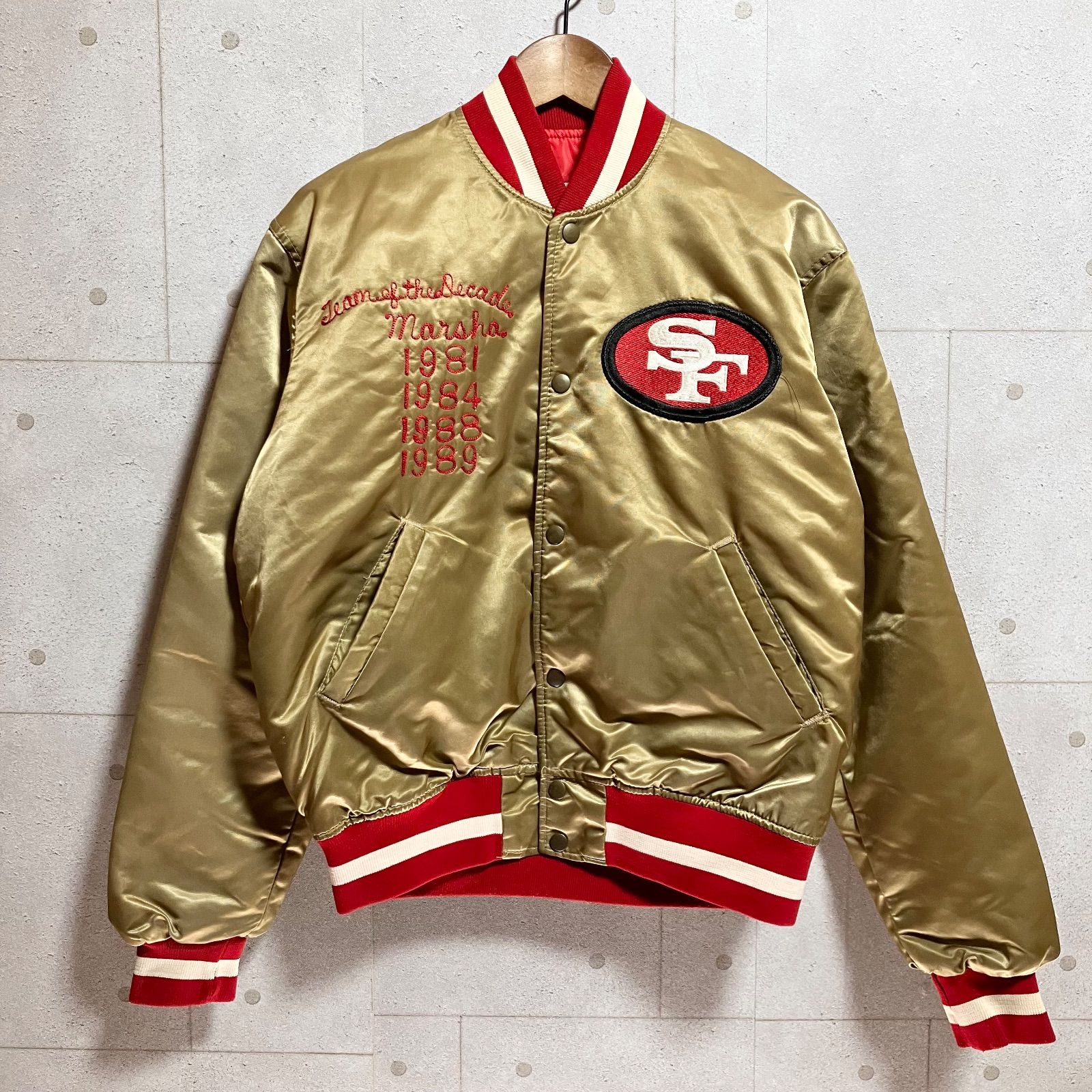 スターター 80'S NFL 49ERS スタジャンゴールド M アメリカ製 スターター 80´S NFL 49ERS スタジャンゴールド M アメリカ製