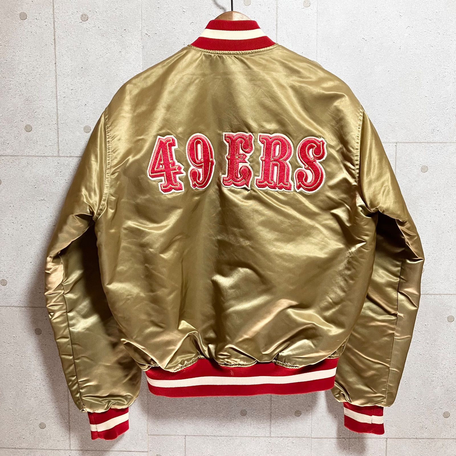 スターター 80'S NFL 49ERS スタジャンゴールド M アメリカ製 スターター 80´S NFL 49ERS スタジャンゴールド M アメリカ製