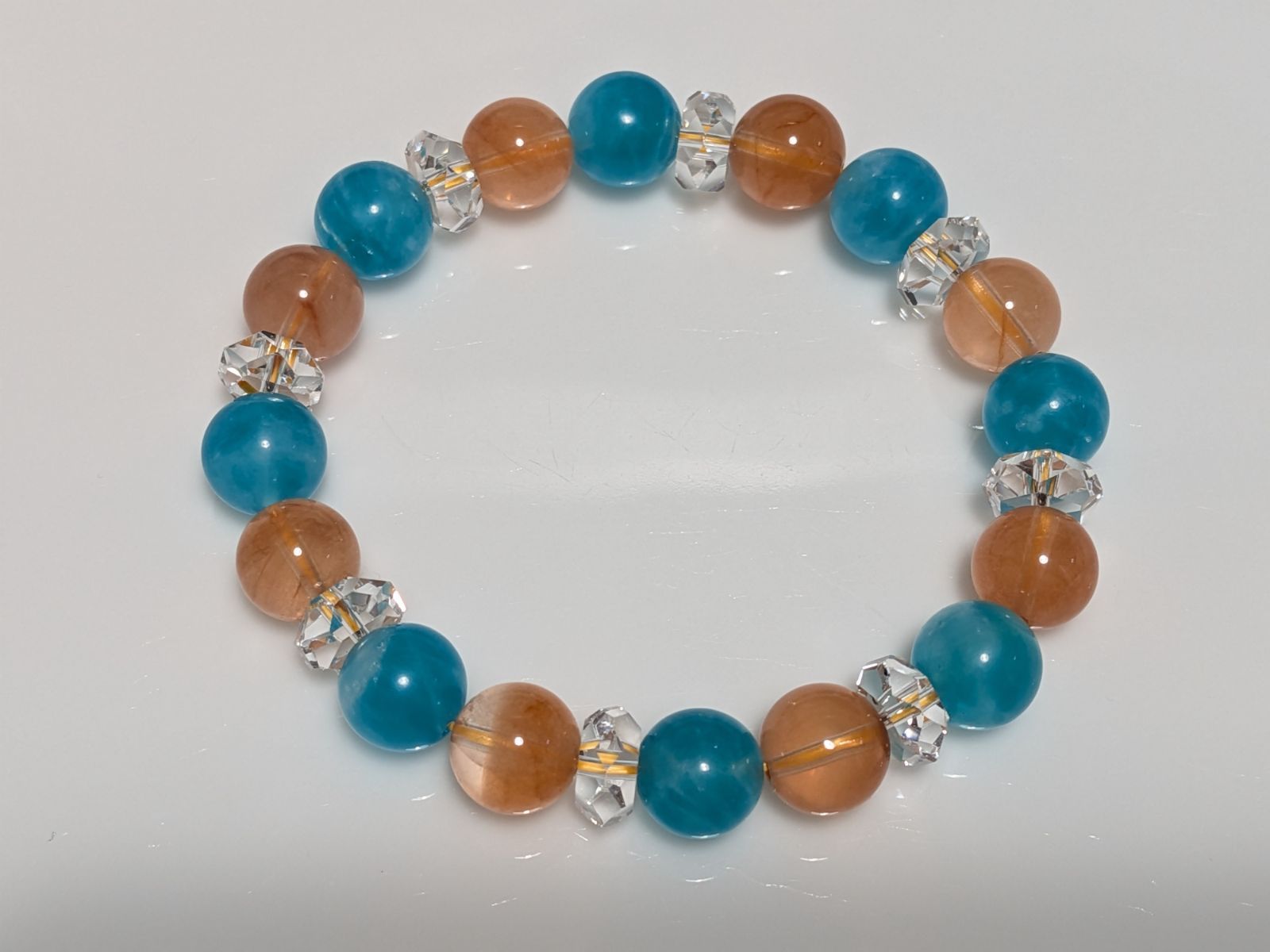 パワーストーン ブレスレット 天然石 アマゾナイト他 14 cm No 626