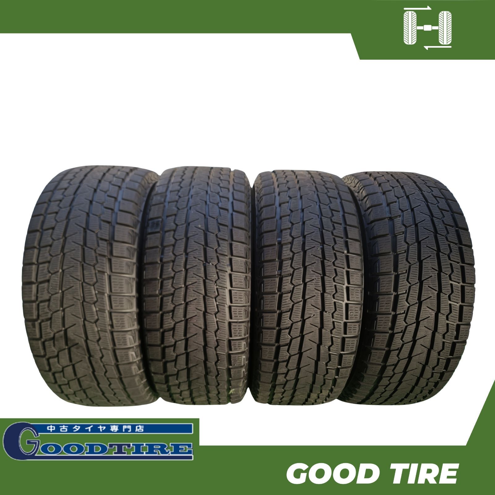 235 55 R 17 ヨコハマ GO 75 製 冬用 4本セット 8分山 タイヤ 7266