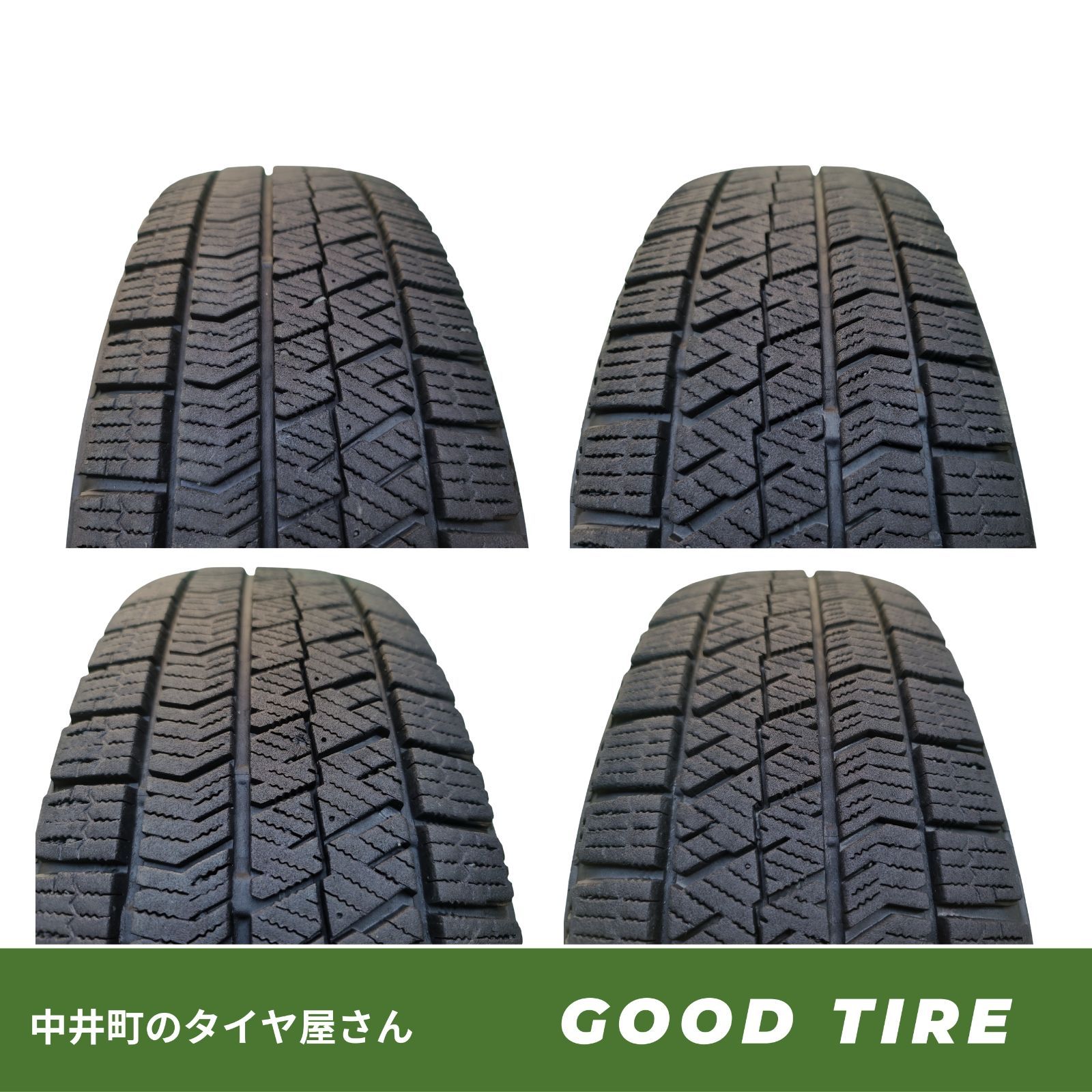 165/65R14 ブリヂストン BLIZZAK VRX2 2021年製 4本 冬用 8分山 中古