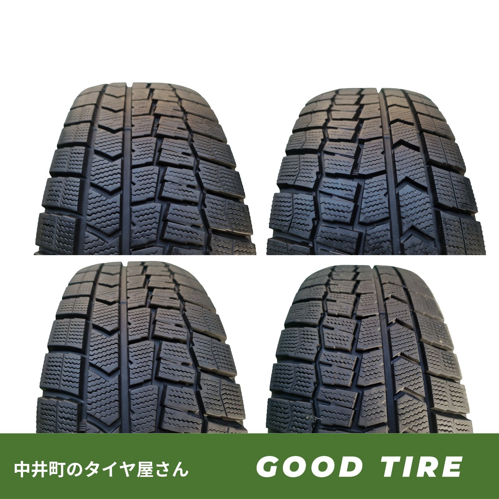 215 60 R 16 ダンロップ WM 02 製 冬用 4本セット 8分山 タイヤ オデッセイ エスティマ クラウン 7267