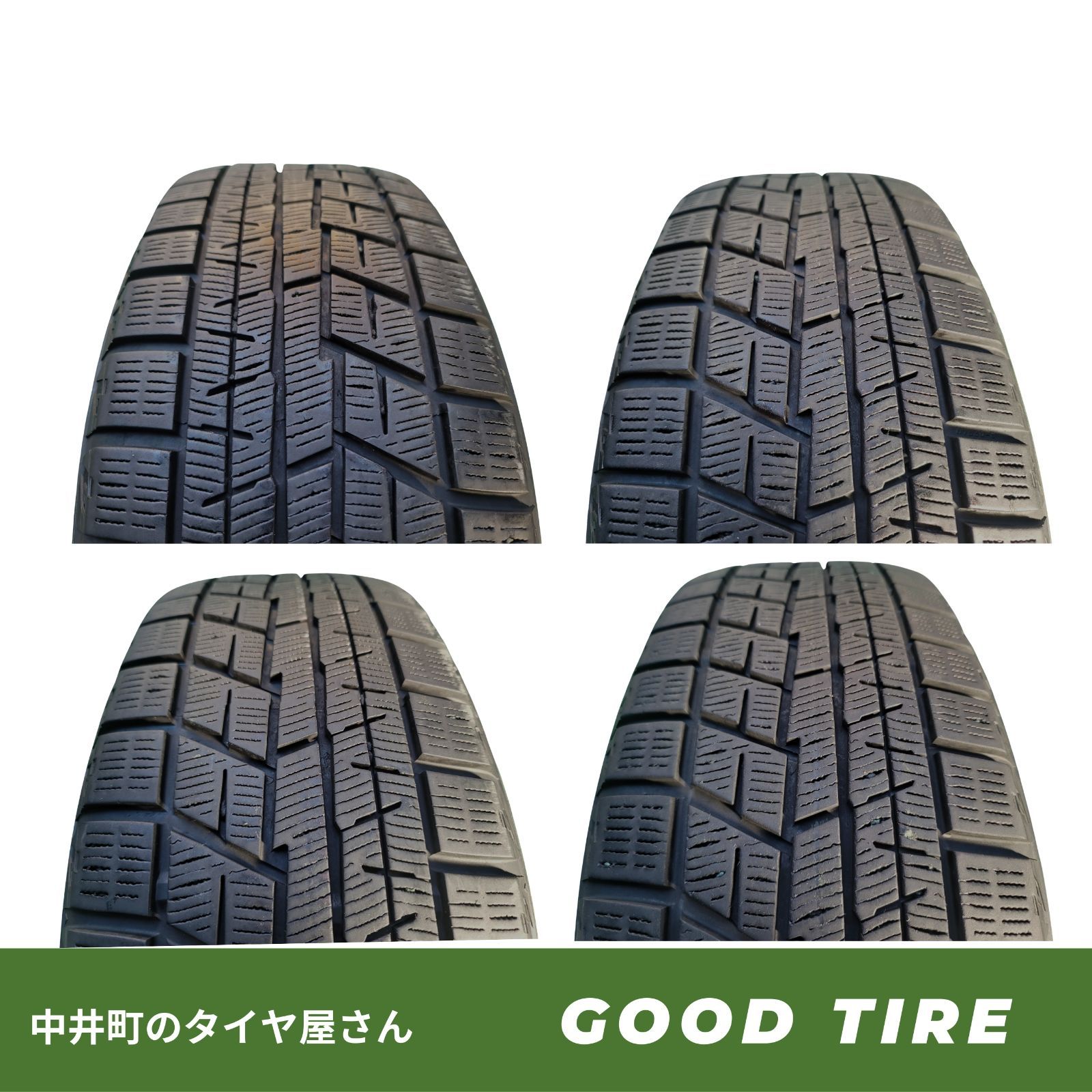 215 60 R 16 ヨコハマ IG 製 冬用 4本セット 8分山 タイヤ オデッセイ エスティマ クラウン 7269