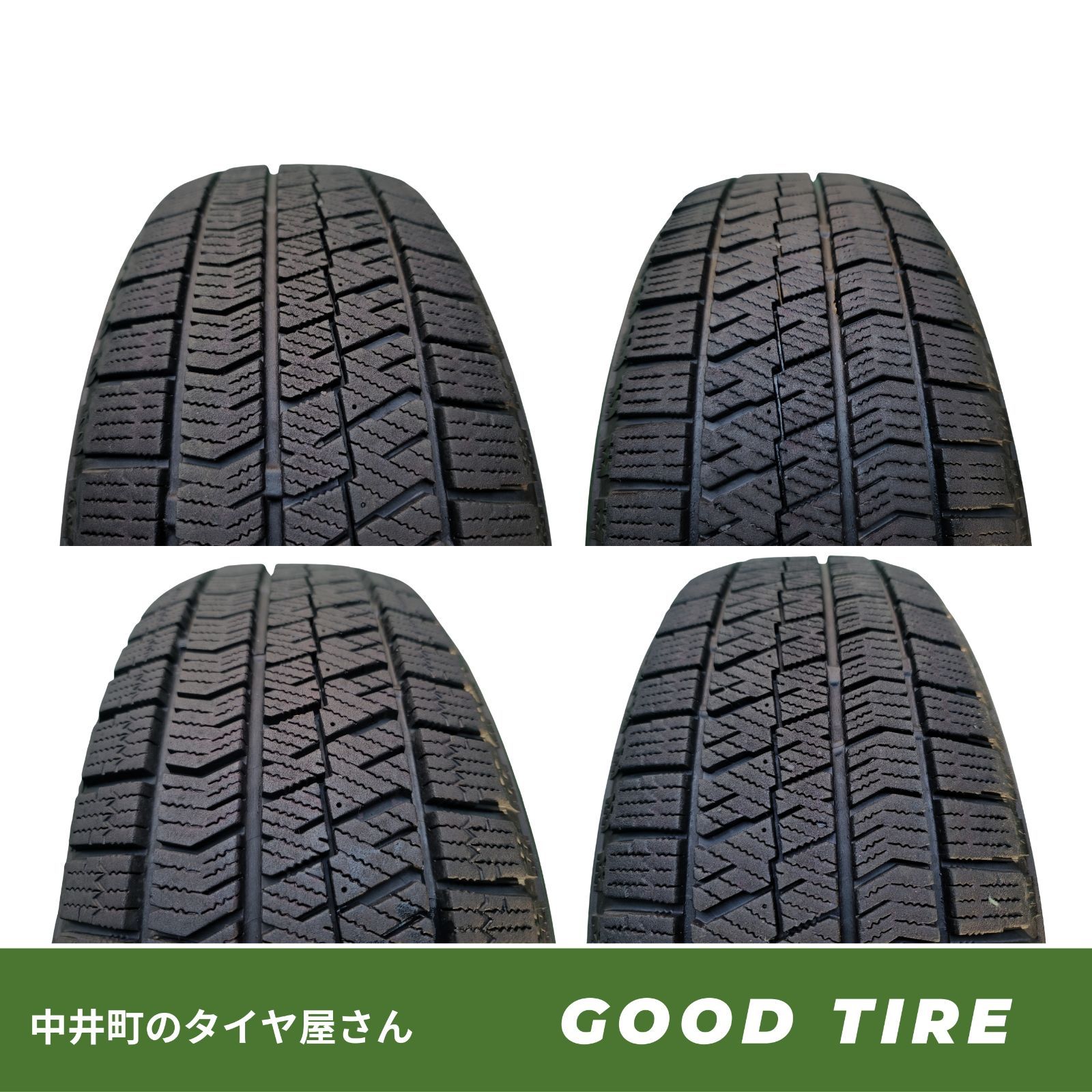 185/60R15 ブリヂストン BLIZZAK VRX2 2023年製 4本 冬用 7.5分山 中古
