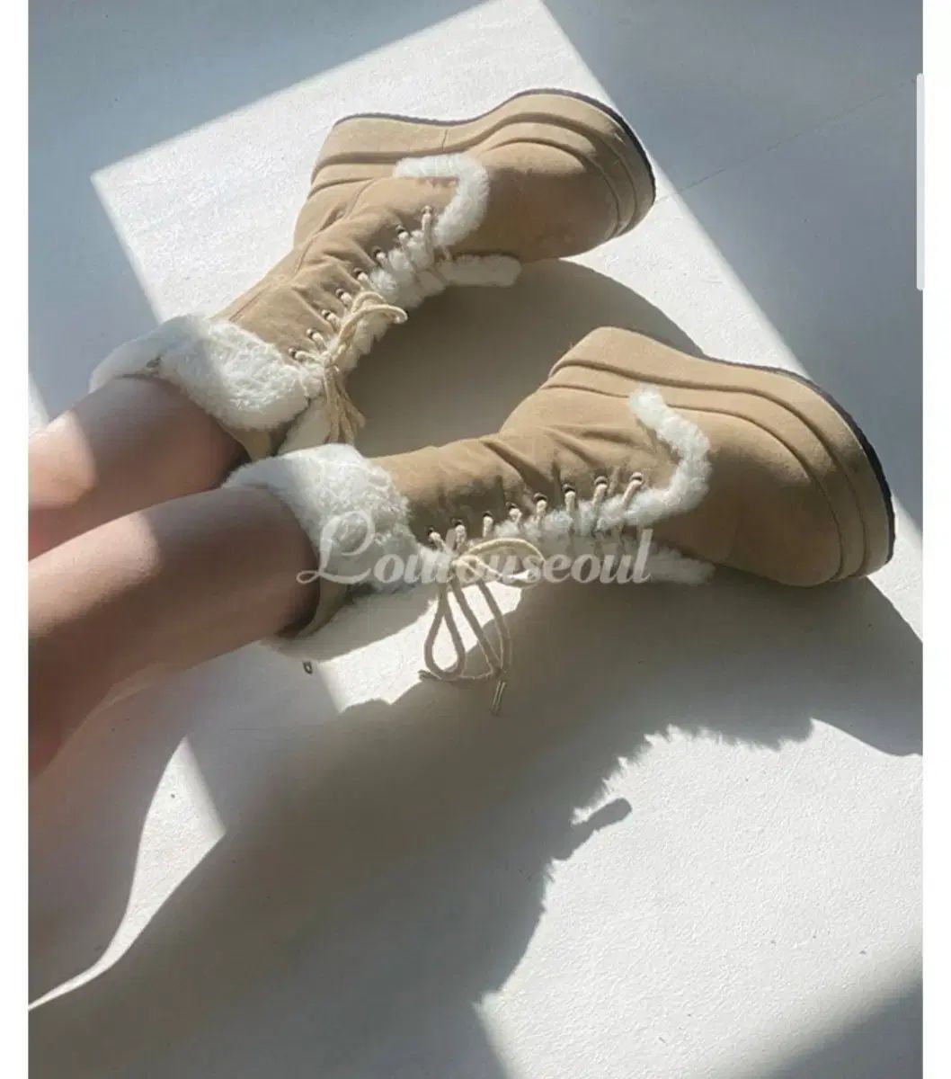 ルルソウル ウィンター エンジェル ファー ブーツ 230