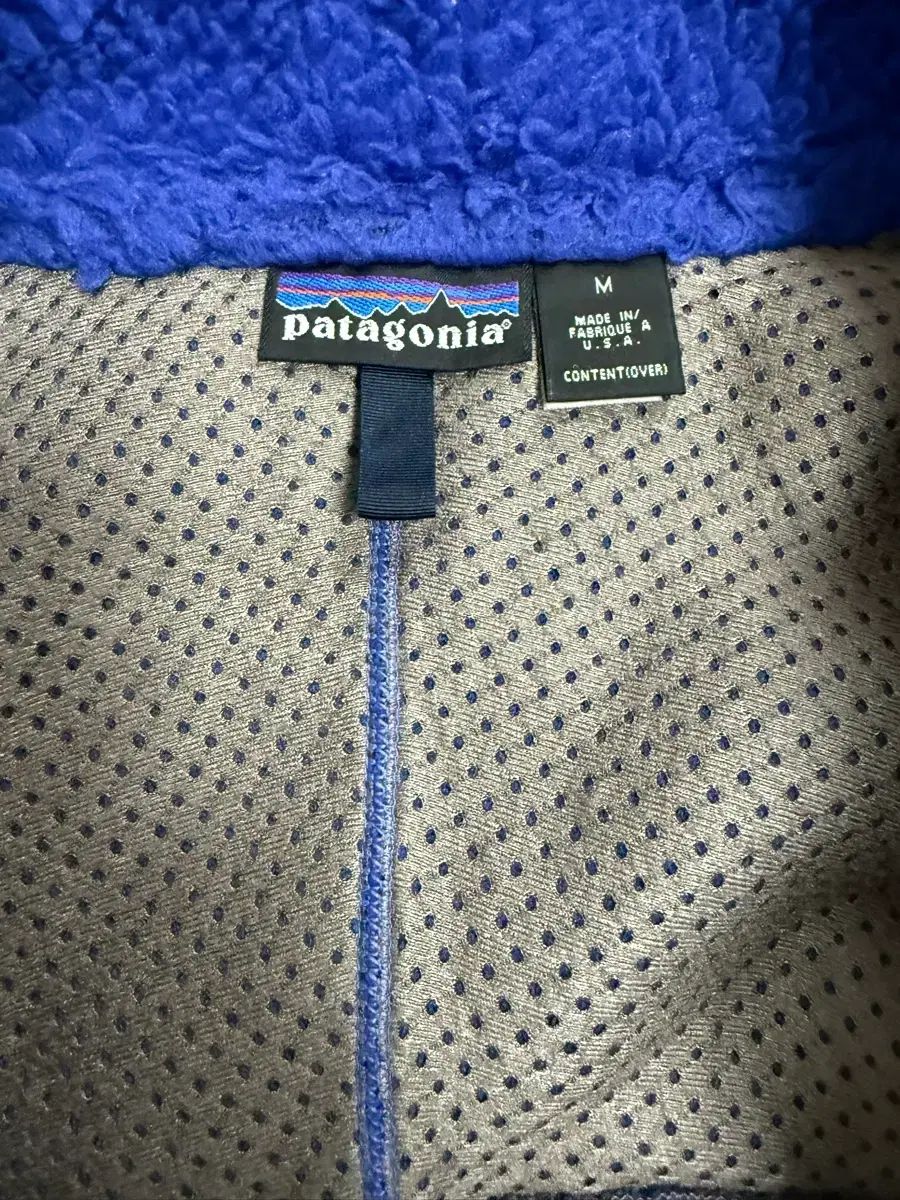 ヴィンテージ patagonia パタゴニア USA ディープファイル ブルー M