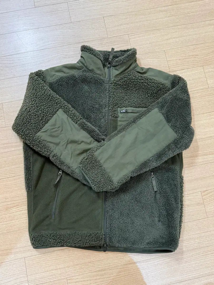 L UNIQLO ENGINEERED GARMENTS カーキ フリース ジャケット