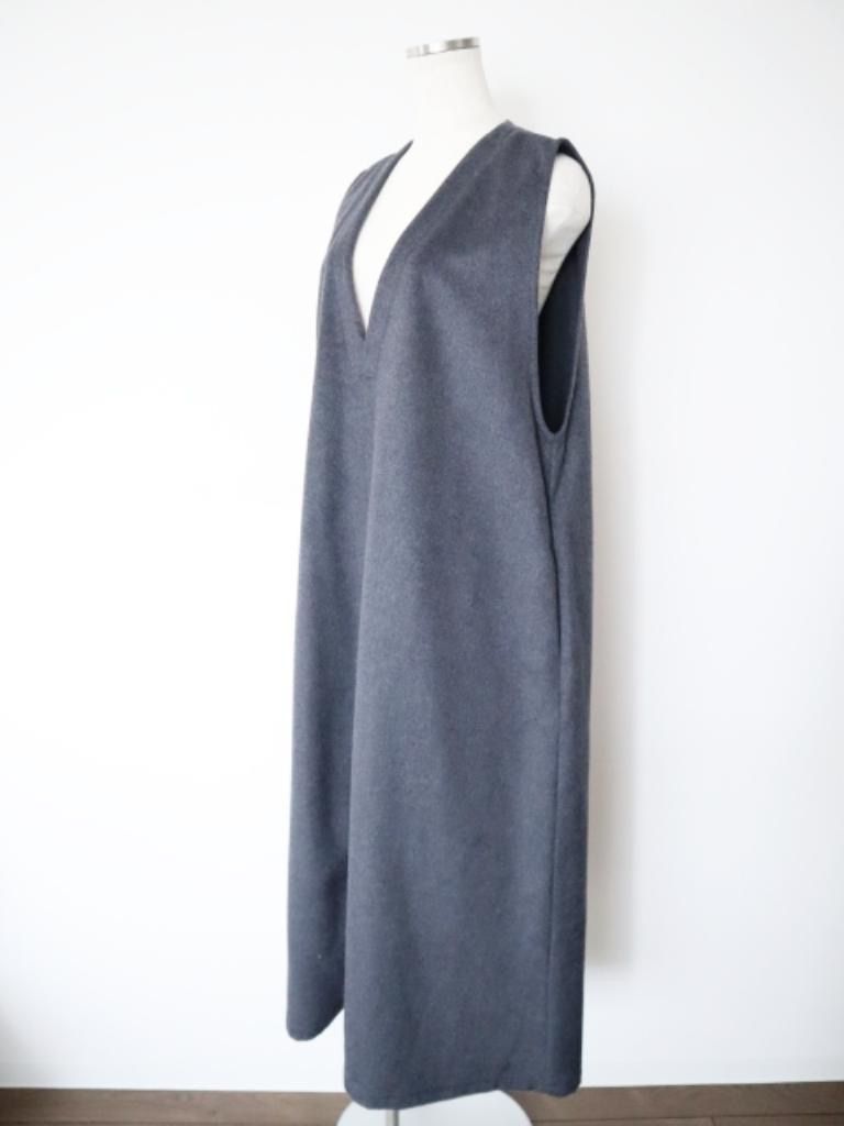 製 Honnete オネット ジャンパースカート F フリー チャコールグレー ロング シンプル 大人 み 6460743