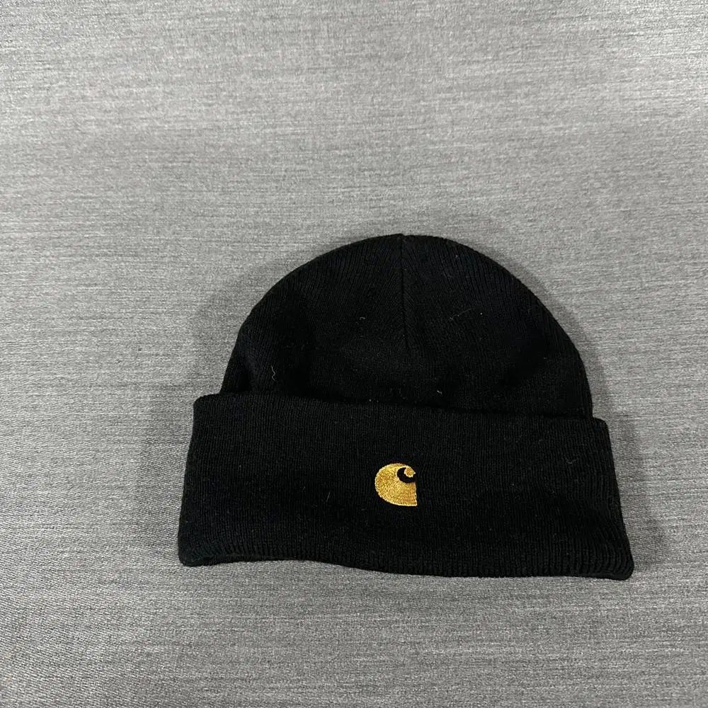【大得価，定番人気】 Carhartt WIP CHASE ビーニー ブラック/新品同様 ニット帽・ビーニー