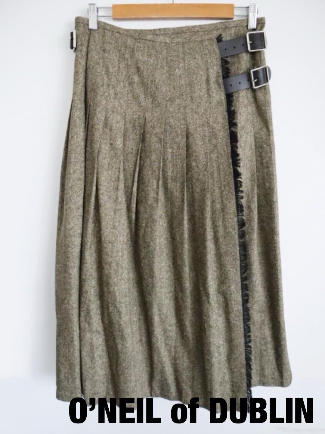 O’NEIL of DUBLIN オニール オブ ダブリン ジャーナルスタンダード取扱い スカート 定価34000円 Sサイズ ブラウン ブラック シルバー 080 大人 可愛い ロング み 6460736