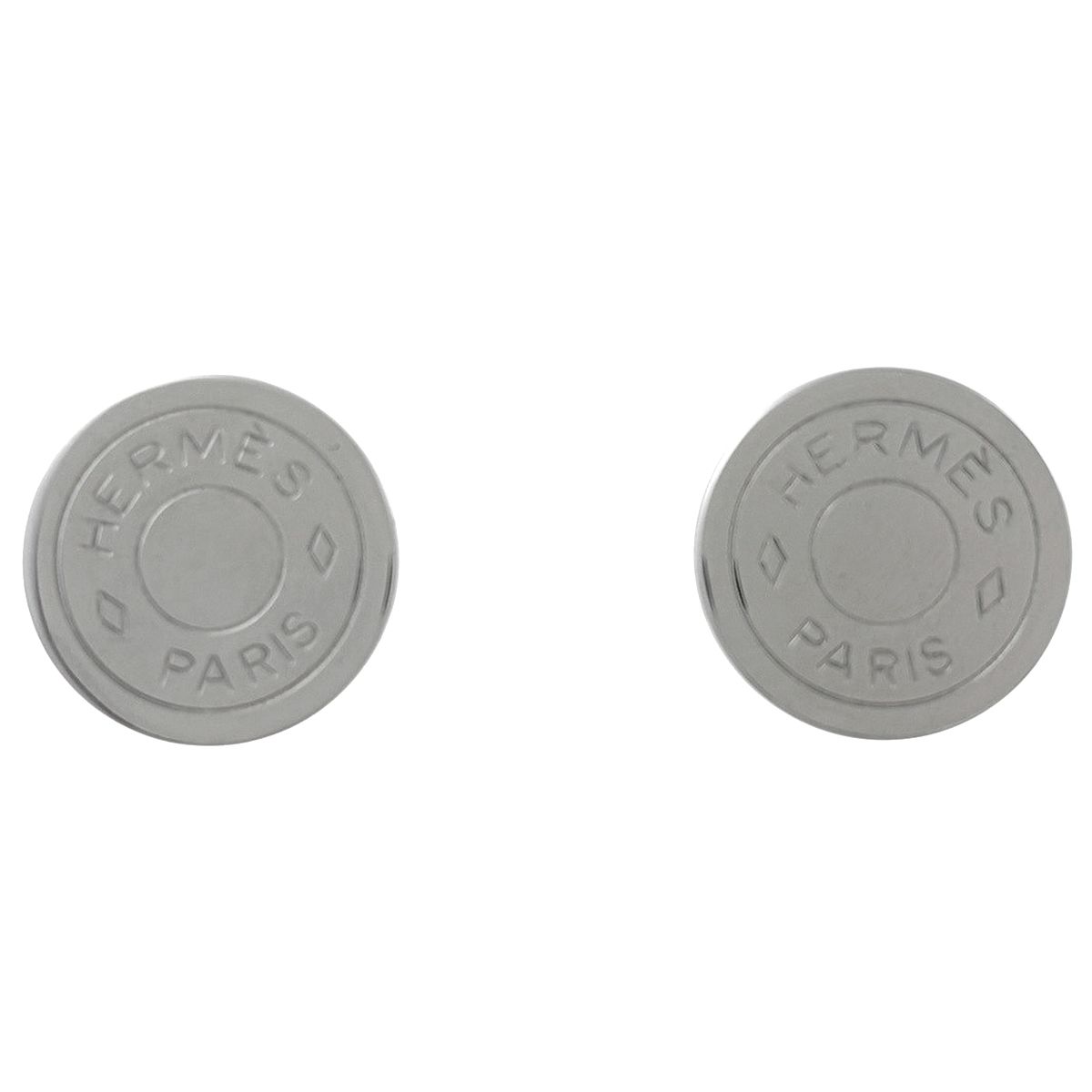 エルメス HERMES セリエ イヤリング コイン ラウンド 丸型 イヤリング