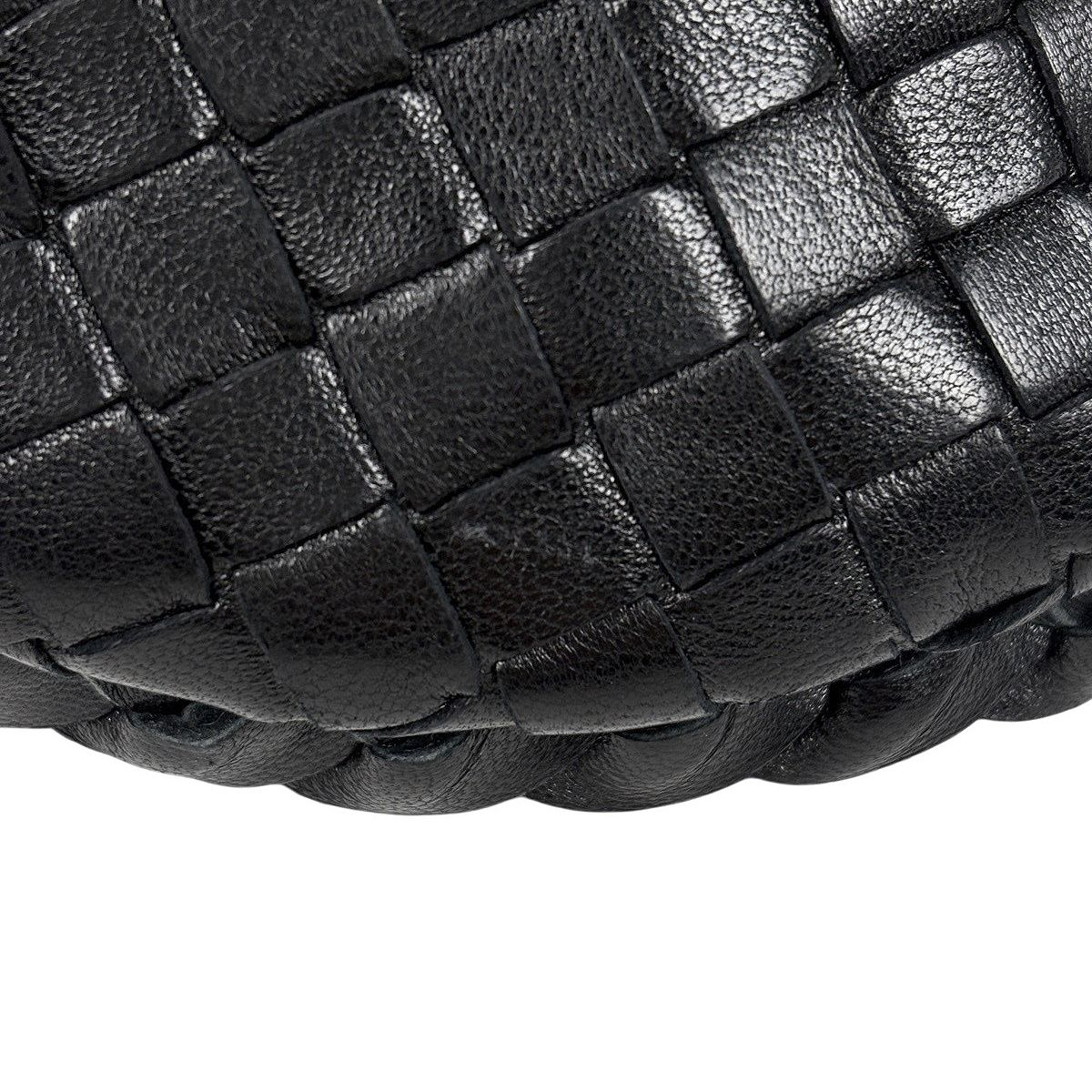 ＊USED＊ボッテガヴェネタ イントレチャート レザー ハンドバッグ 黒 ボッテガヴェネタ BOTTEGAVENETA イントレチャート ハンドバッグ ミニ