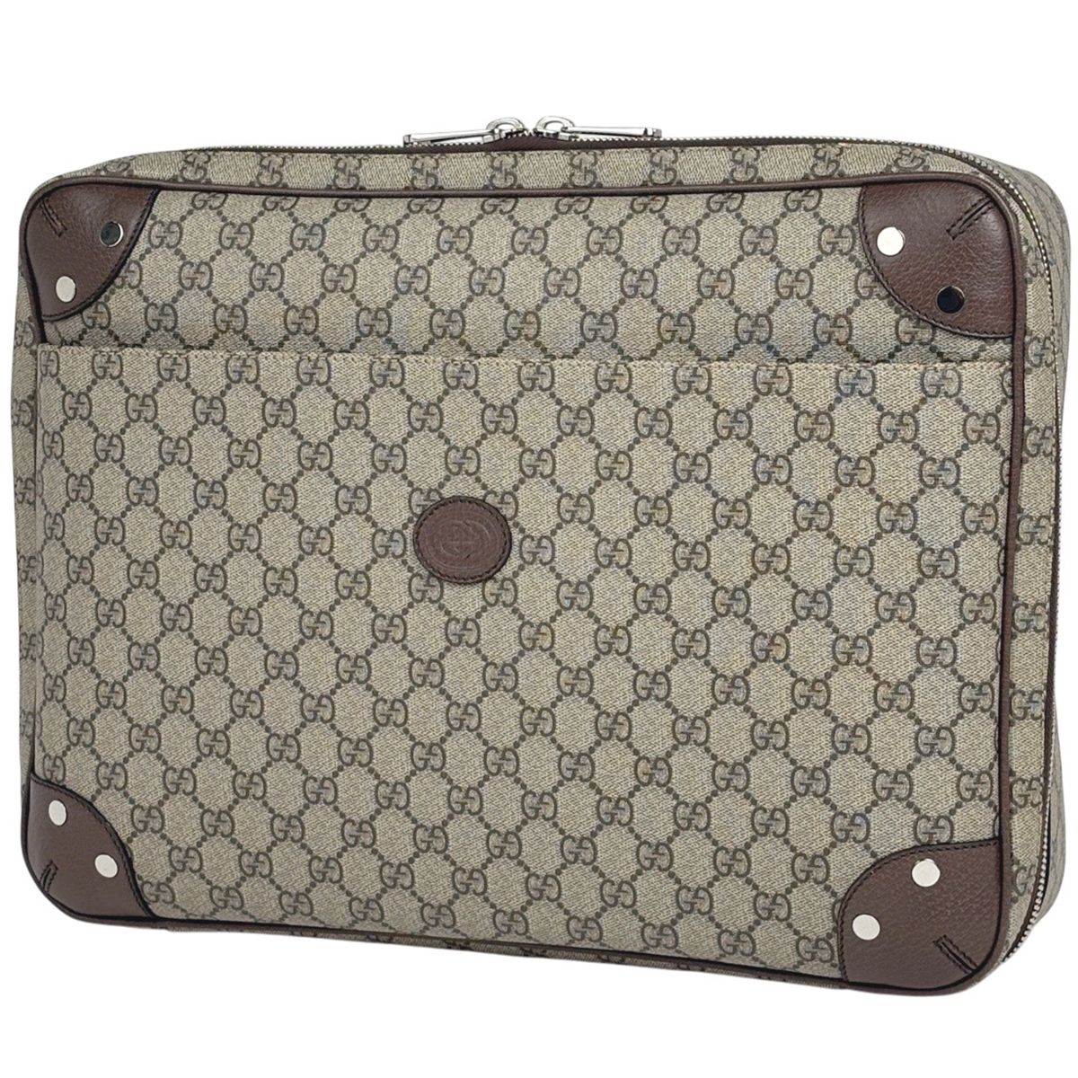 グッチ GUCCI GG柄 ブリーフケース GGスプリーム 2 WAY バックパック リュック コーティングキャンバス ベージュ ブラウン 658543 メンズ