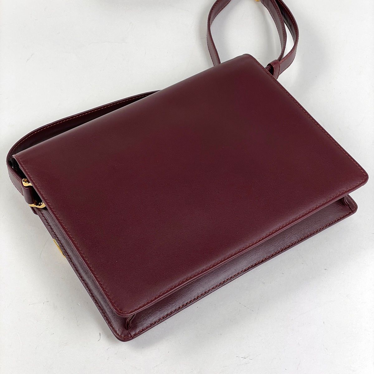 カルティエ CARTIER マストライン ショルダーバッグ Wフラップ 肩掛け