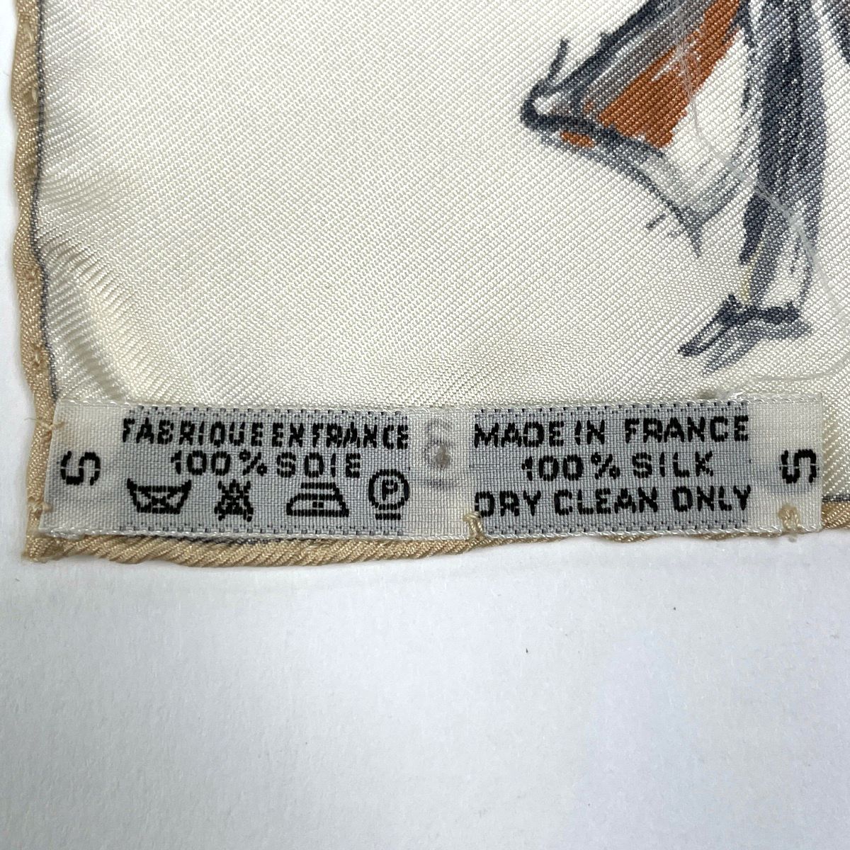 エルメス HERMES カレ 90 CHANTILLY 競馬場 スカーフ シルク ホワイト マルチ レディース