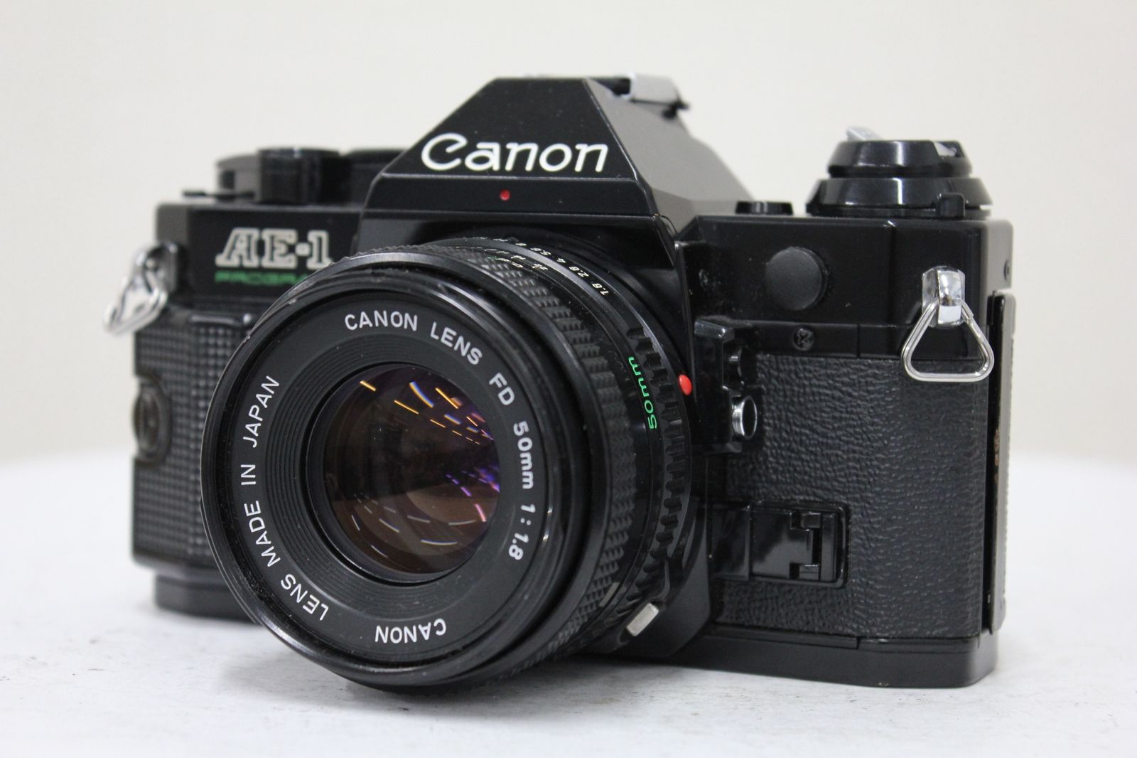 返品保証】 キャノン Canon AE-1 PROGRAM ブラック New FD 50mm F1.8