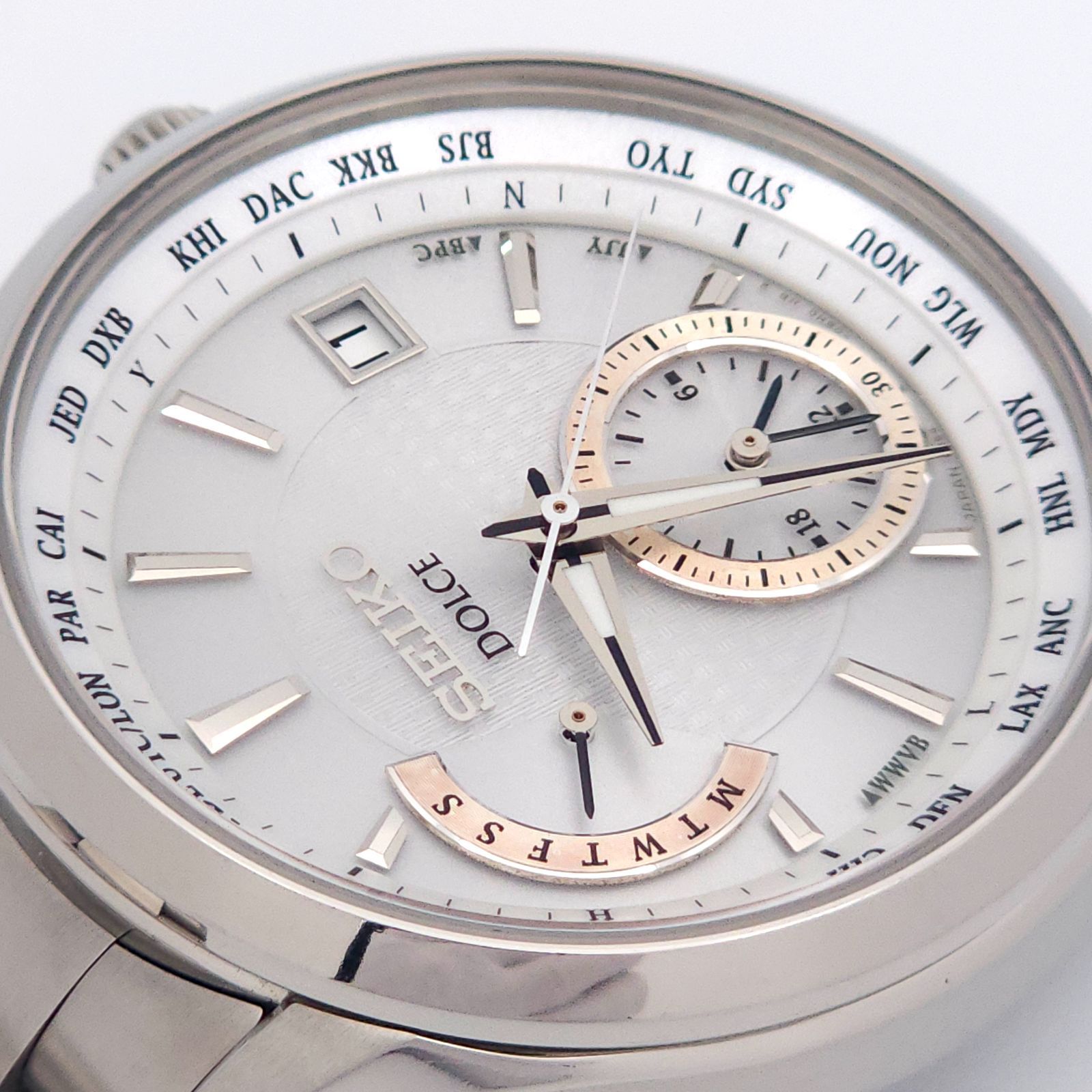 ☆良品 SEIKO セイコー ドルチェ 8B54-0BN0 ソーラー電波 動作品