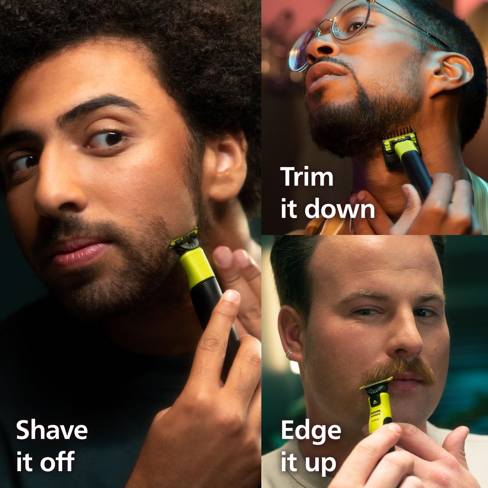 フィリップス Norelco OneBlade 360 接続ハイブリッドフェイス ボディ 電動ひげトリマー シェーバーとボディグルーマーキット 360ブレードテック 1 x 360ブレード 5イン1コーム トラベルケース モデルQP 4631|90