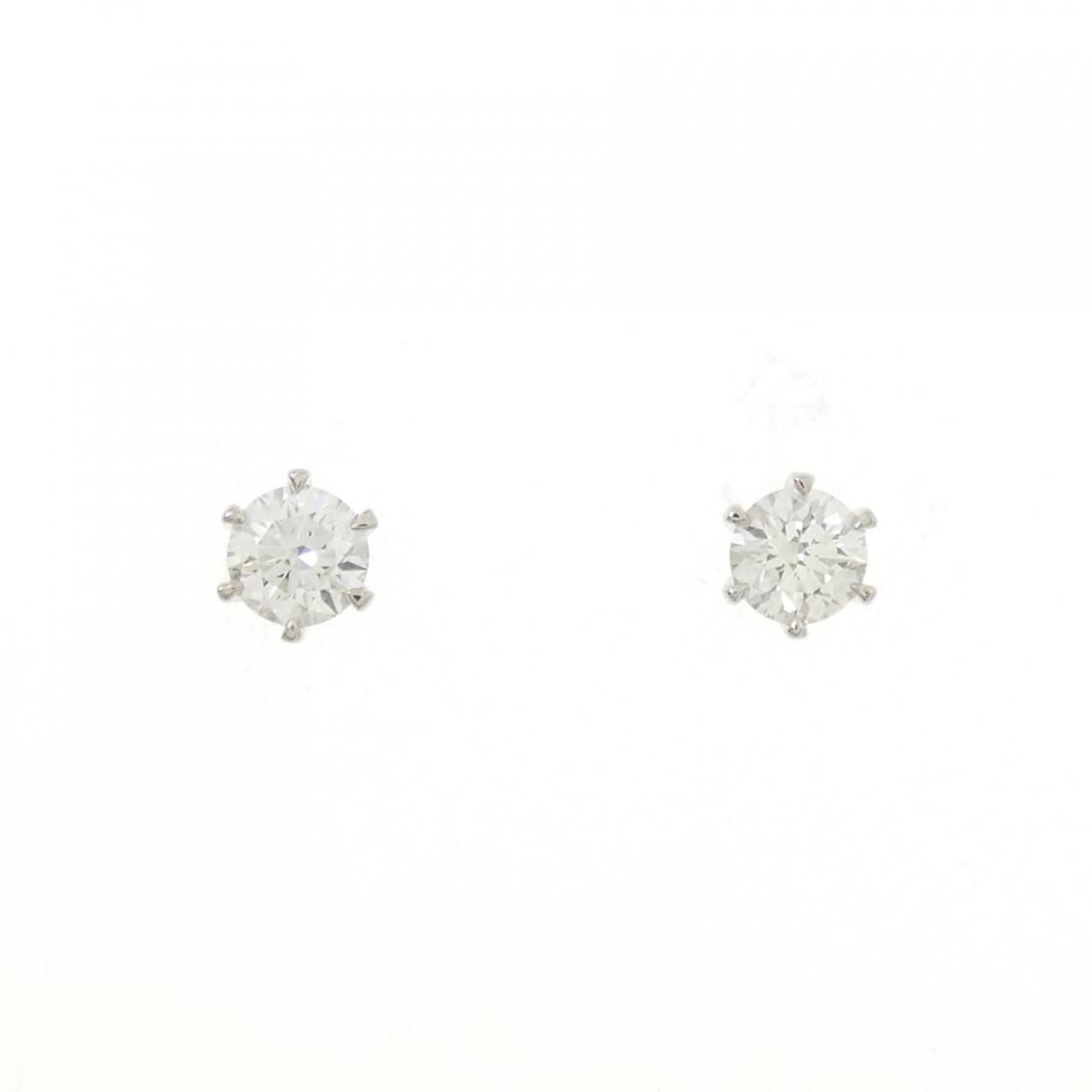 リメイク PT 900|ST ダイヤモンド ピアス 0.226 CT 0.241 G SI 1 3 EXT-EXT